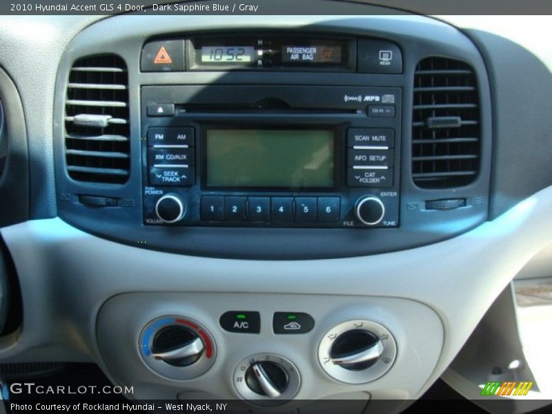 Dark Sapphire Blue / Gray 2010 Hyundai Accent GLS 4 Door