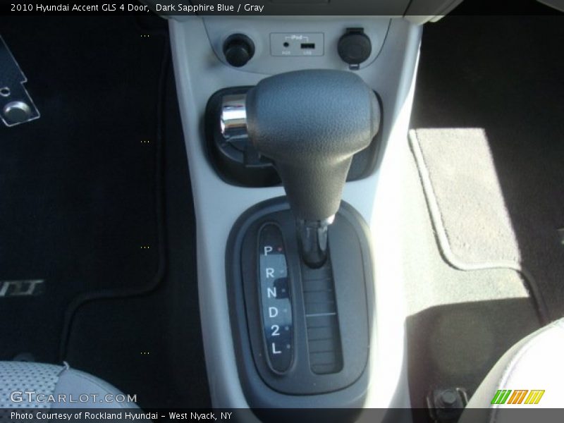 Dark Sapphire Blue / Gray 2010 Hyundai Accent GLS 4 Door