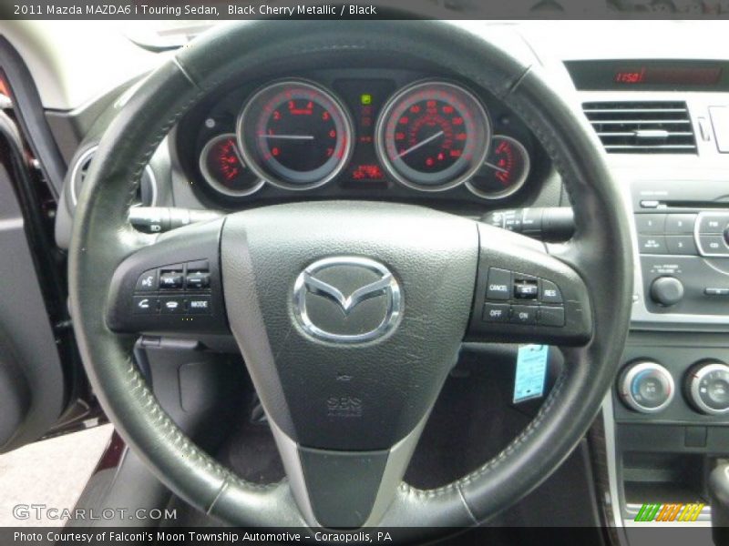 Black Cherry Metallic / Black 2011 Mazda MAZDA6 i Touring Sedan