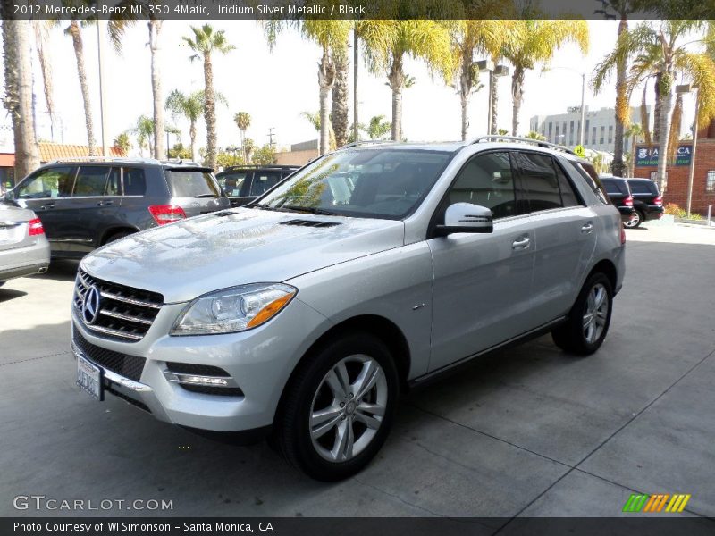 Iridium Silver Metallic / Black 2012 Mercedes-Benz ML 350 4Matic