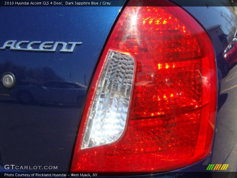 Dark Sapphire Blue / Gray 2010 Hyundai Accent GLS 4 Door