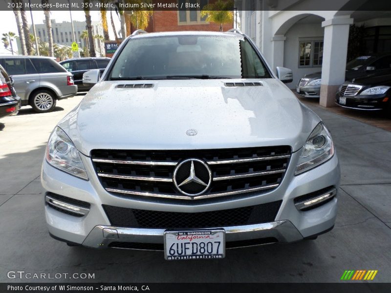 Iridium Silver Metallic / Black 2012 Mercedes-Benz ML 350 4Matic