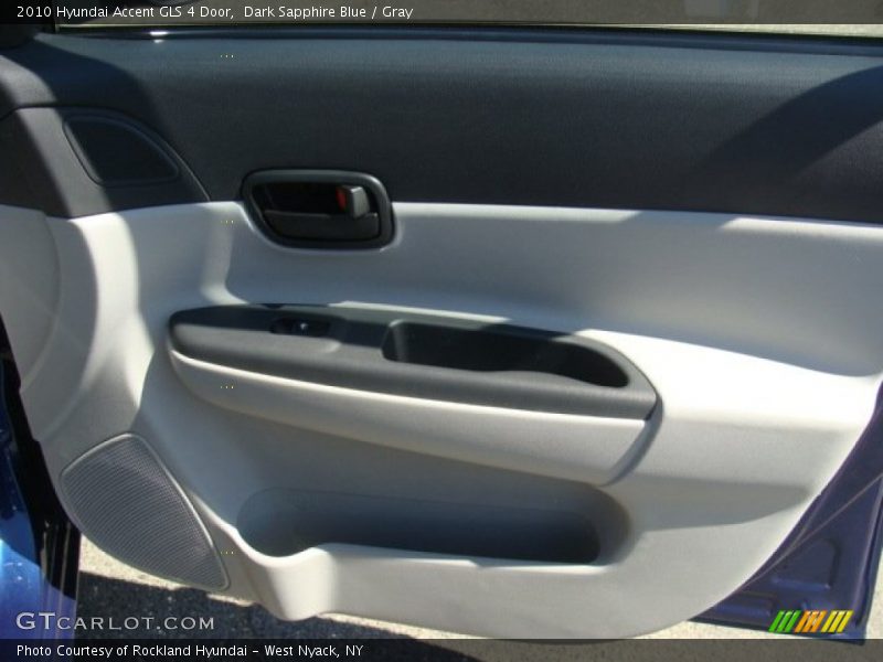 Dark Sapphire Blue / Gray 2010 Hyundai Accent GLS 4 Door