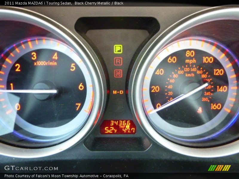 Black Cherry Metallic / Black 2011 Mazda MAZDA6 i Touring Sedan