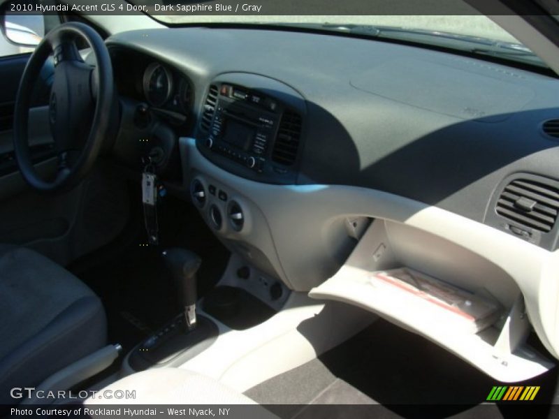 Dark Sapphire Blue / Gray 2010 Hyundai Accent GLS 4 Door