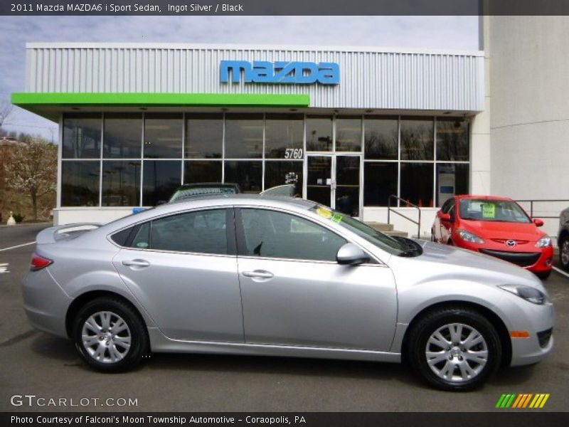 Ingot Silver / Black 2011 Mazda MAZDA6 i Sport Sedan