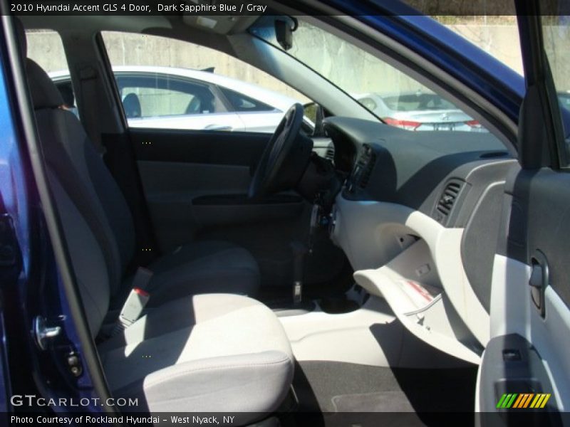 Dark Sapphire Blue / Gray 2010 Hyundai Accent GLS 4 Door