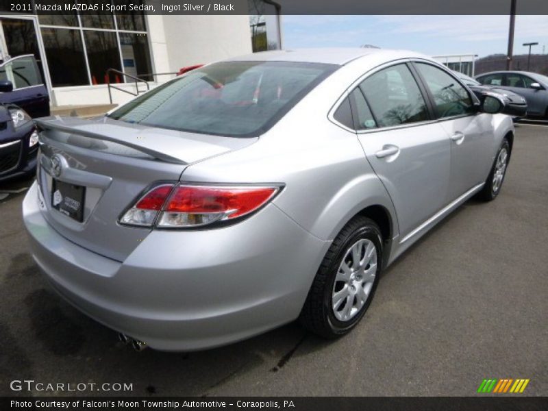 Ingot Silver / Black 2011 Mazda MAZDA6 i Sport Sedan