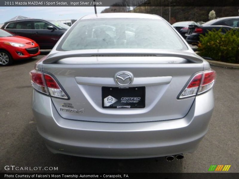 Ingot Silver / Black 2011 Mazda MAZDA6 i Sport Sedan