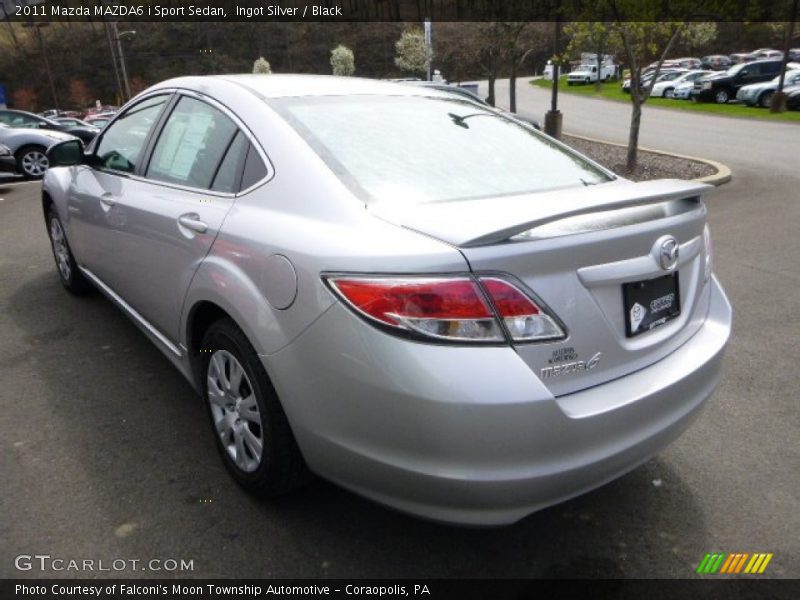 Ingot Silver / Black 2011 Mazda MAZDA6 i Sport Sedan