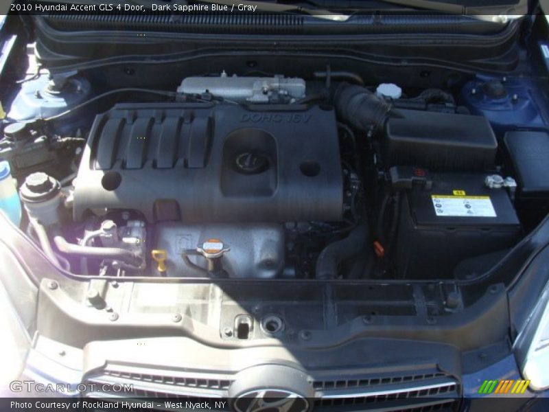 Dark Sapphire Blue / Gray 2010 Hyundai Accent GLS 4 Door
