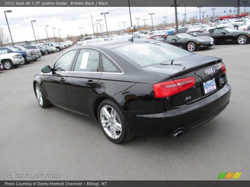 Brilliant Black / Black 2012 Audi A6 3.0T quattro Sedan