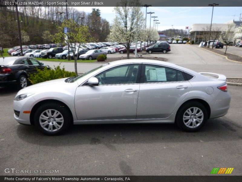 Ingot Silver / Black 2011 Mazda MAZDA6 i Sport Sedan