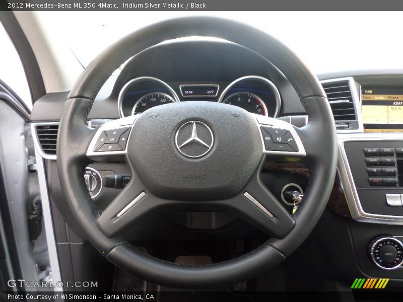 Iridium Silver Metallic / Black 2012 Mercedes-Benz ML 350 4Matic