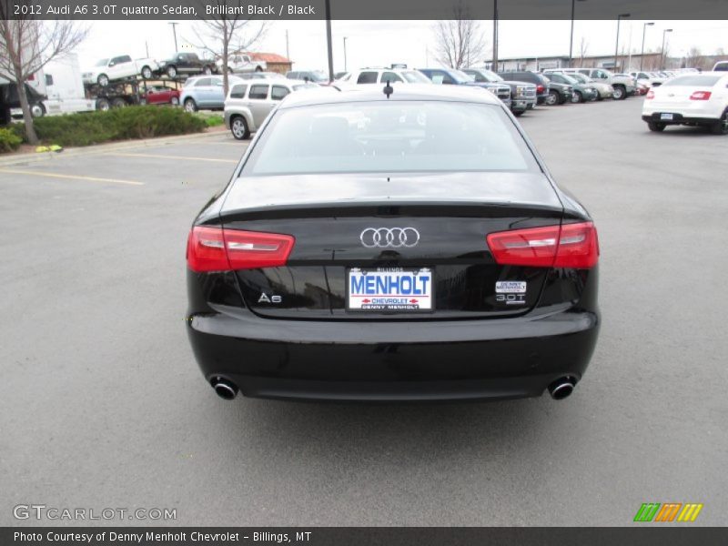 Brilliant Black / Black 2012 Audi A6 3.0T quattro Sedan