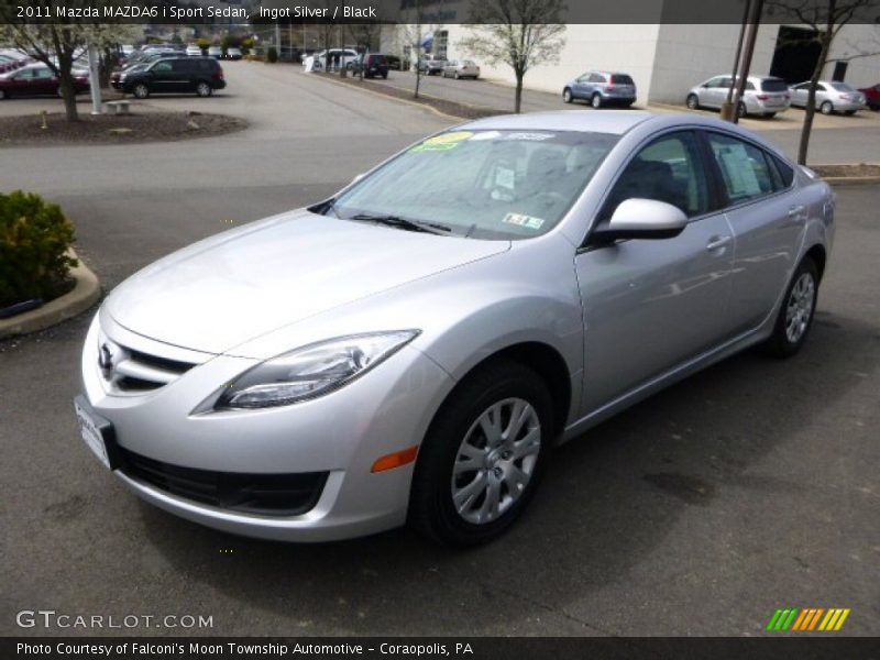 Ingot Silver / Black 2011 Mazda MAZDA6 i Sport Sedan