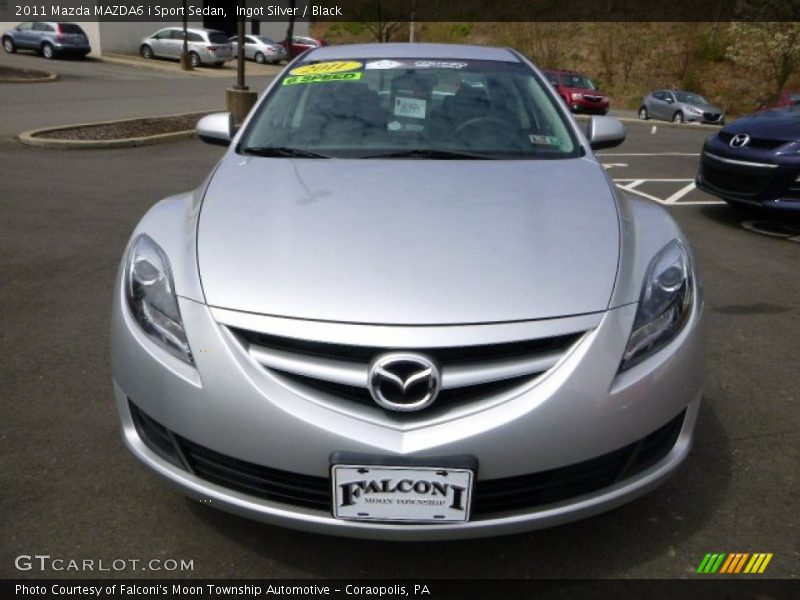 Ingot Silver / Black 2011 Mazda MAZDA6 i Sport Sedan