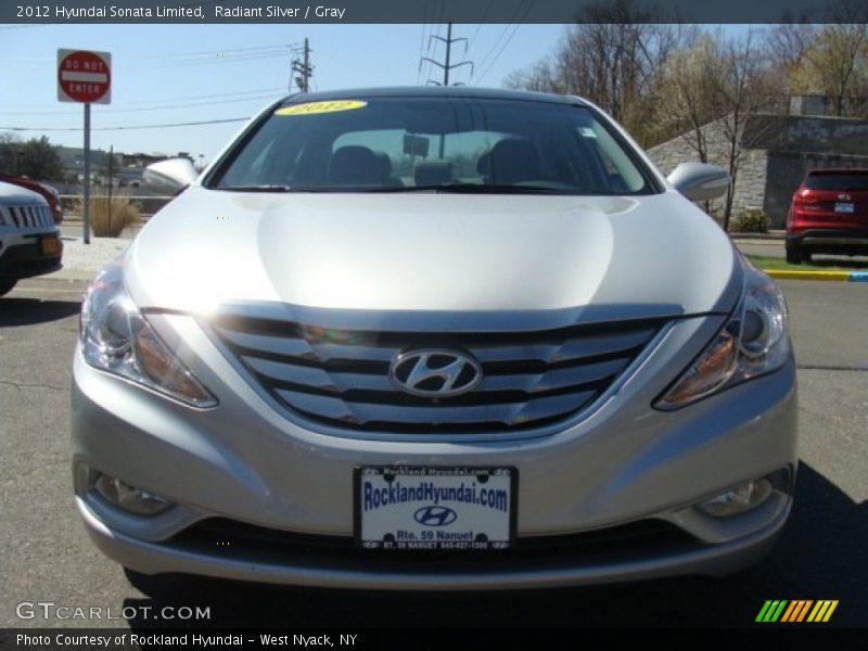 Radiant Silver / Gray 2012 Hyundai Sonata Limited