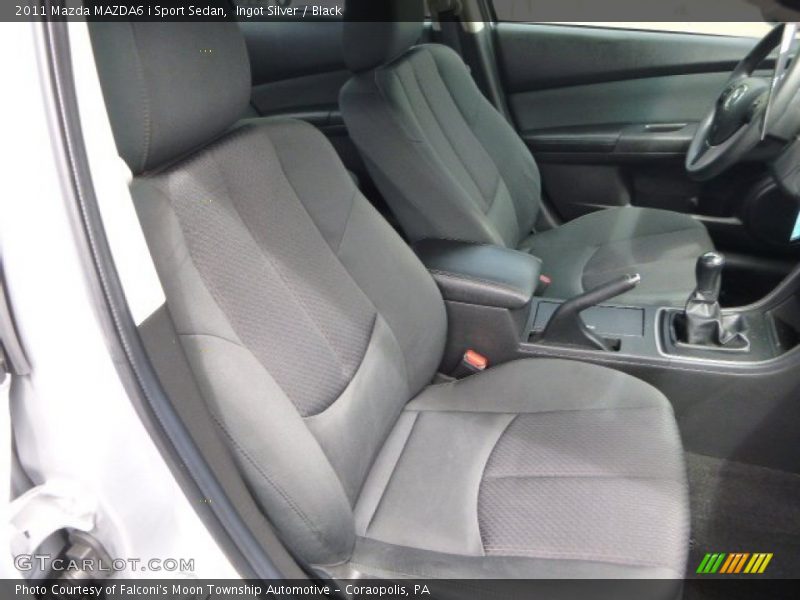 Ingot Silver / Black 2011 Mazda MAZDA6 i Sport Sedan