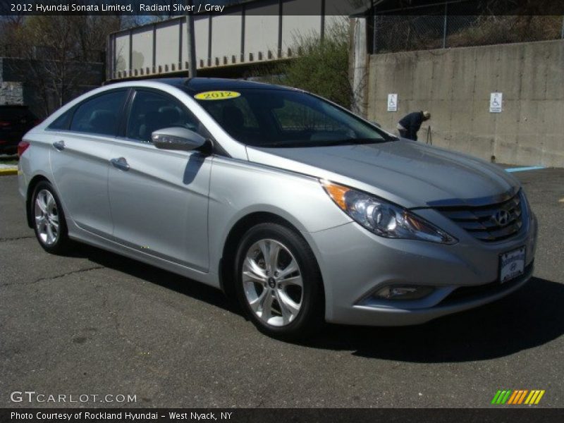 Radiant Silver / Gray 2012 Hyundai Sonata Limited