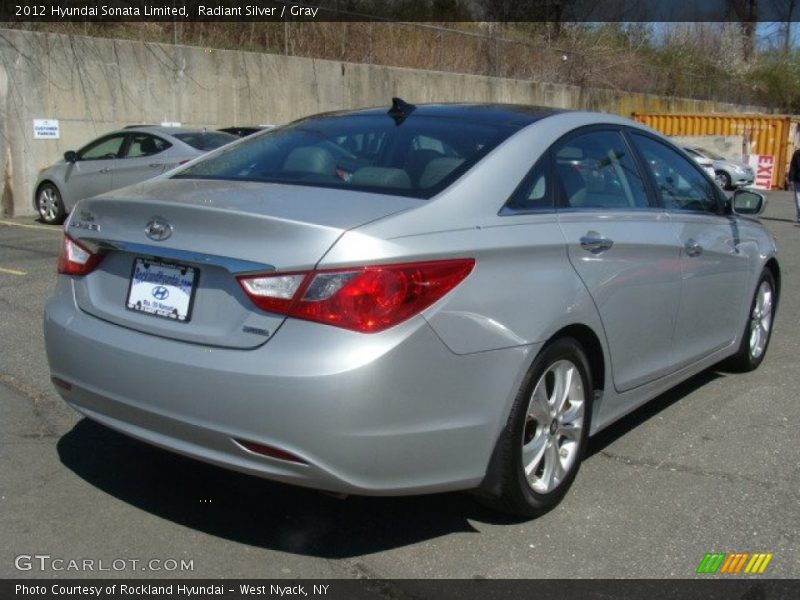 Radiant Silver / Gray 2012 Hyundai Sonata Limited