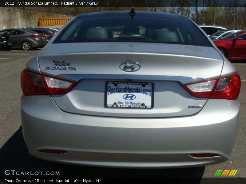 Radiant Silver / Gray 2012 Hyundai Sonata Limited