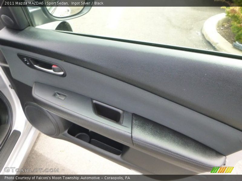 Ingot Silver / Black 2011 Mazda MAZDA6 i Sport Sedan