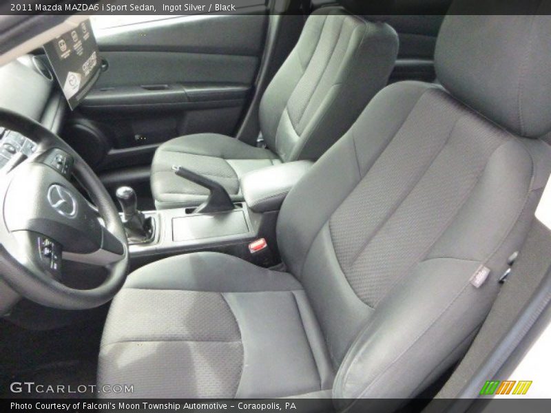 Ingot Silver / Black 2011 Mazda MAZDA6 i Sport Sedan