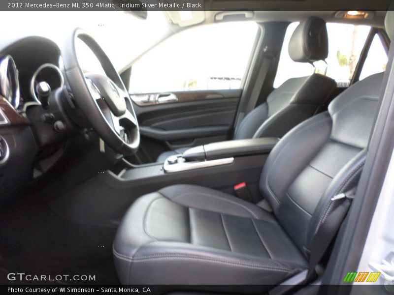 Iridium Silver Metallic / Black 2012 Mercedes-Benz ML 350 4Matic