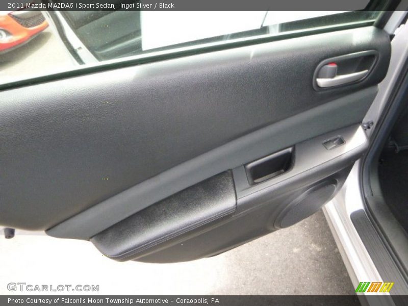 Ingot Silver / Black 2011 Mazda MAZDA6 i Sport Sedan