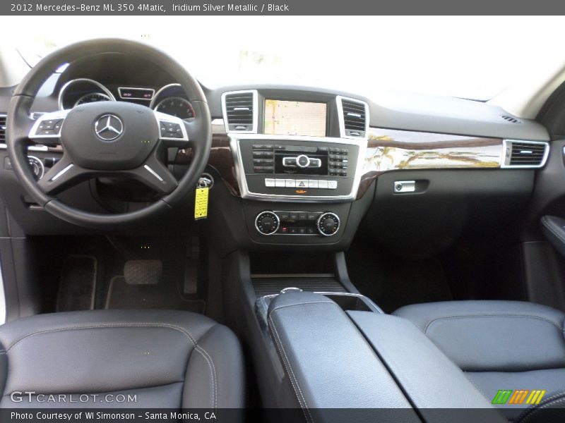 Iridium Silver Metallic / Black 2012 Mercedes-Benz ML 350 4Matic