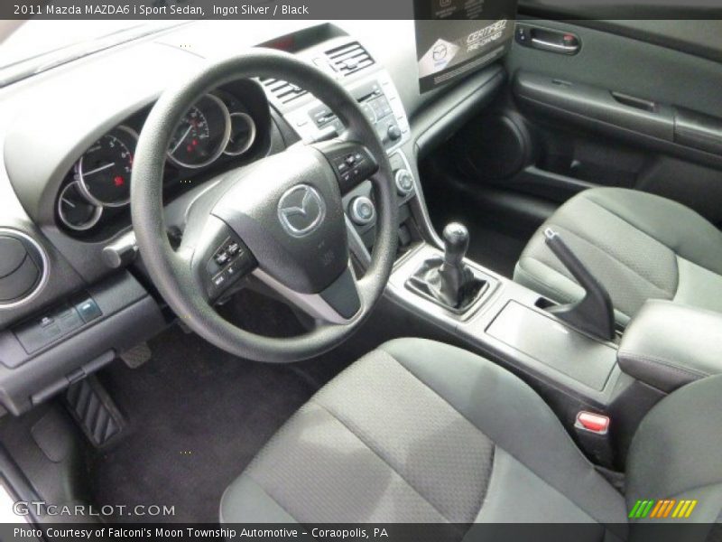 Ingot Silver / Black 2011 Mazda MAZDA6 i Sport Sedan