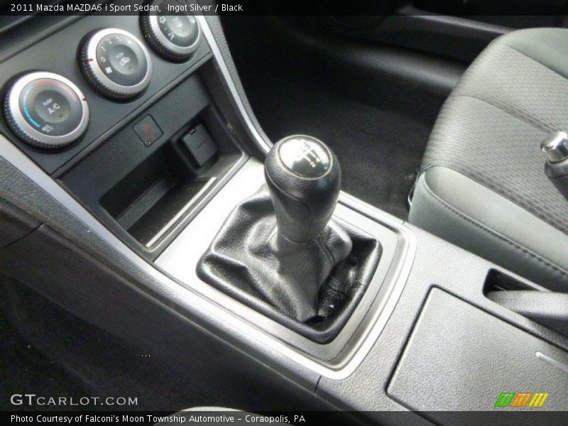 Ingot Silver / Black 2011 Mazda MAZDA6 i Sport Sedan