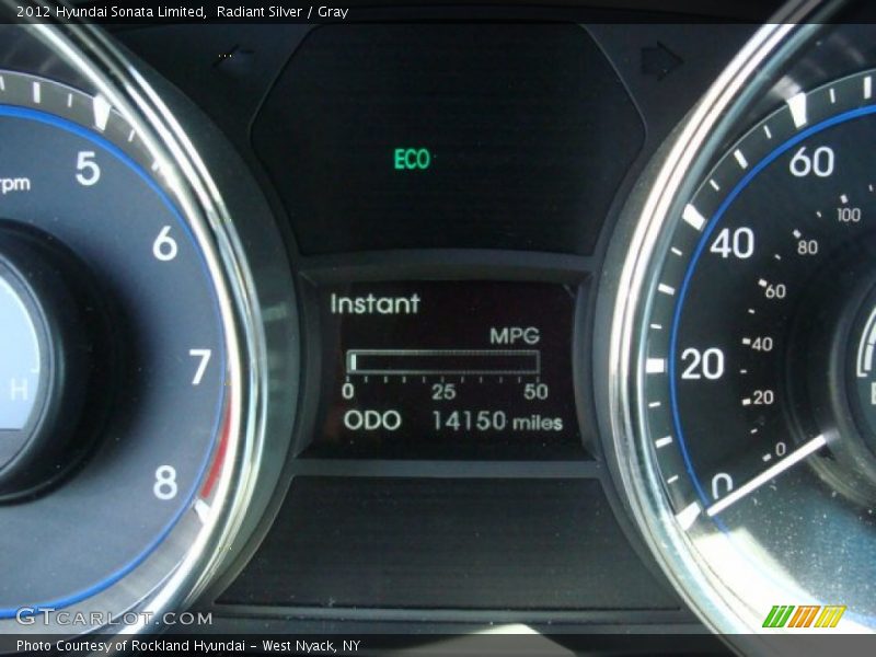 Radiant Silver / Gray 2012 Hyundai Sonata Limited