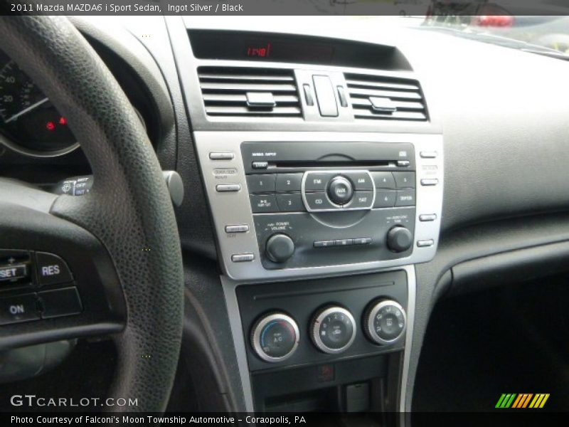 Ingot Silver / Black 2011 Mazda MAZDA6 i Sport Sedan