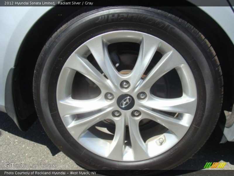 Radiant Silver / Gray 2012 Hyundai Sonata Limited