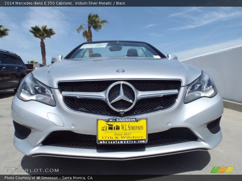 Iridium Silver Metallic / Black 2014 Mercedes-Benz E 350 Cabriolet
