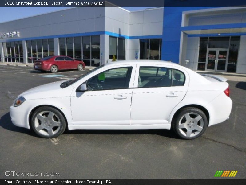 Summit White / Gray 2010 Chevrolet Cobalt LT Sedan