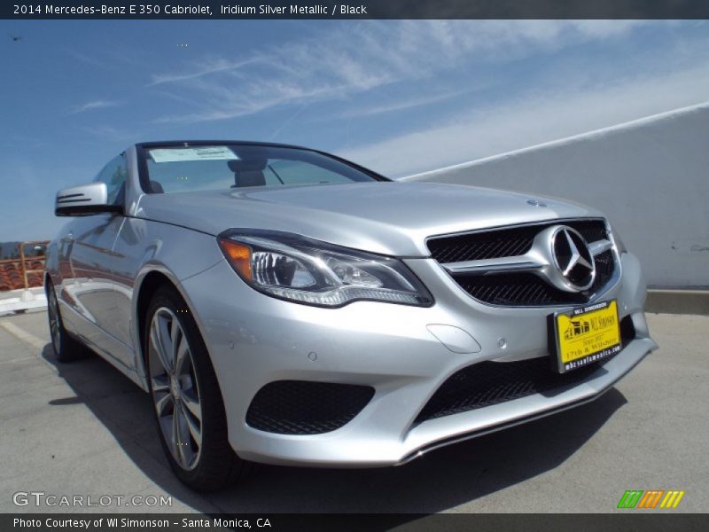 Iridium Silver Metallic / Black 2014 Mercedes-Benz E 350 Cabriolet