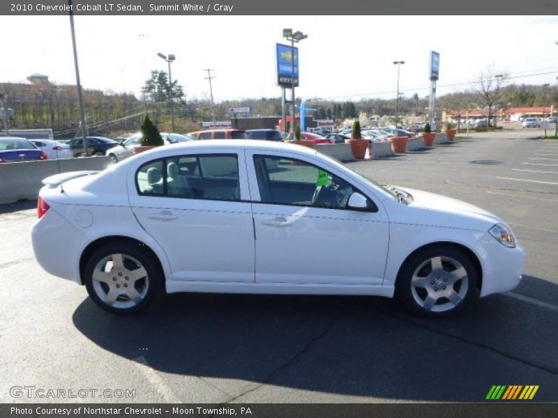 Summit White / Gray 2010 Chevrolet Cobalt LT Sedan