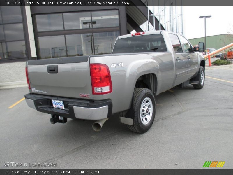 Steel Gray Metallic / Ebony 2013 GMC Sierra 3500HD SLE Crew Cab 4x4