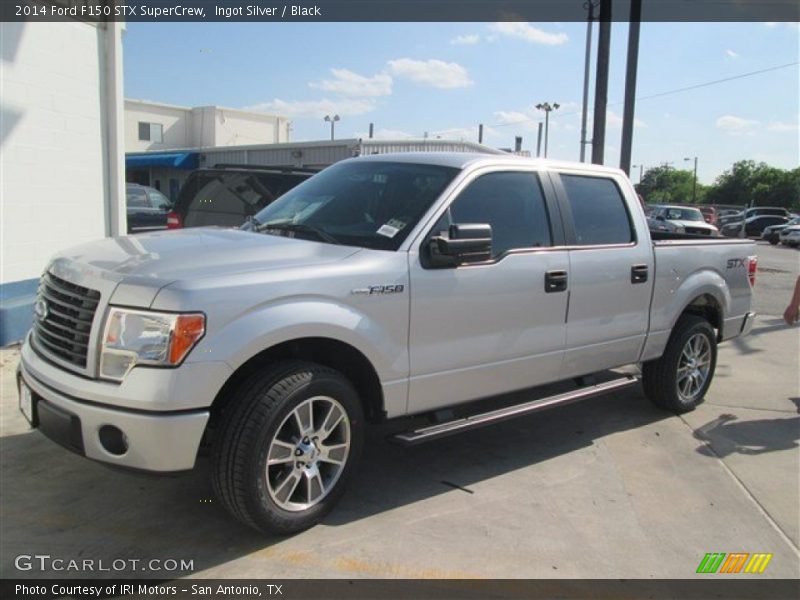 Ingot Silver / Black 2014 Ford F150 STX SuperCrew