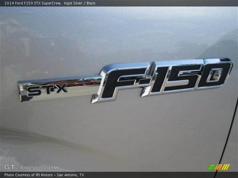 Ingot Silver / Black 2014 Ford F150 STX SuperCrew
