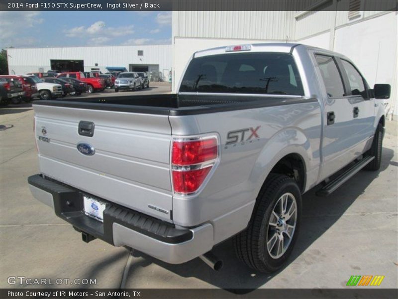 Ingot Silver / Black 2014 Ford F150 STX SuperCrew