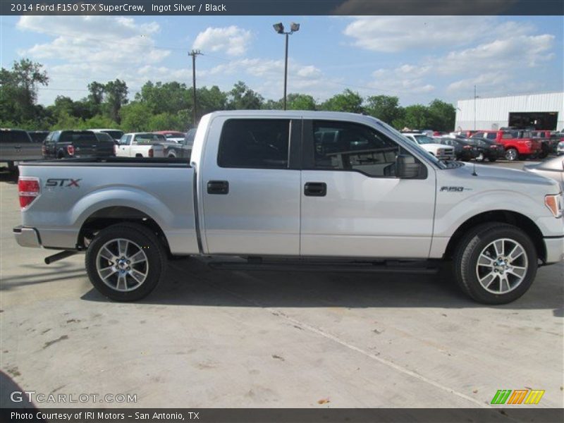 Ingot Silver / Black 2014 Ford F150 STX SuperCrew