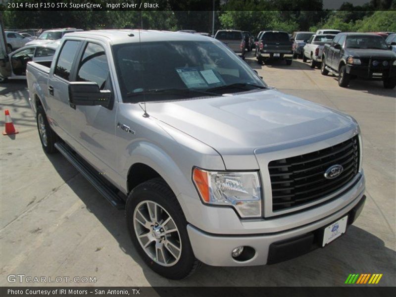 Ingot Silver / Black 2014 Ford F150 STX SuperCrew