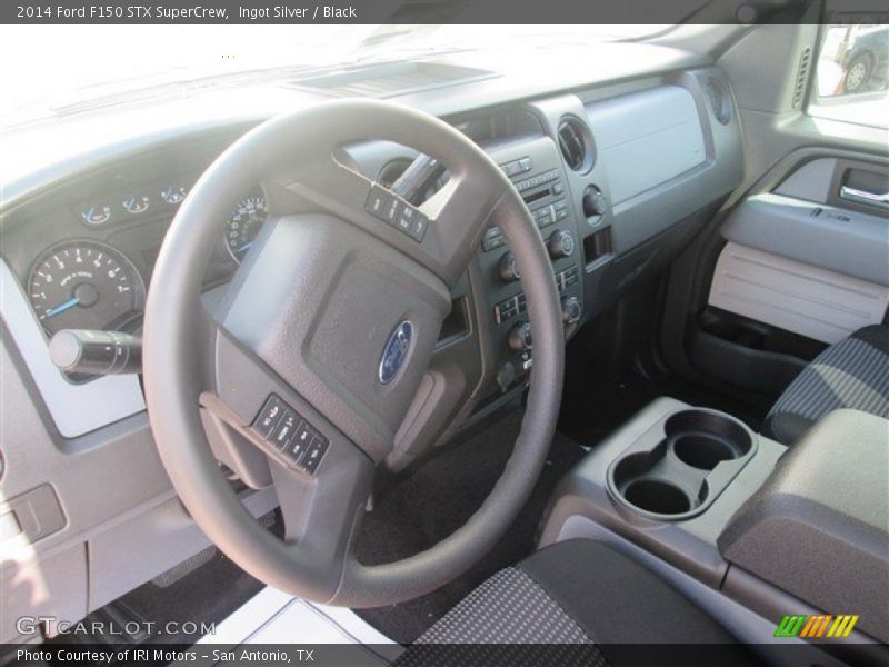 Ingot Silver / Black 2014 Ford F150 STX SuperCrew