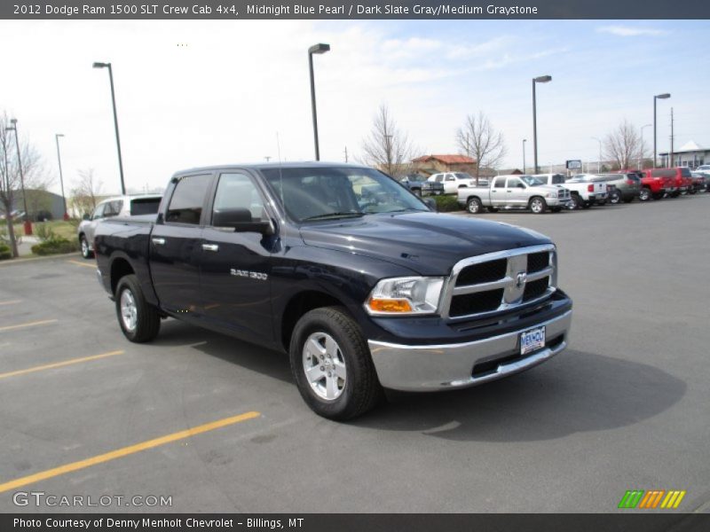 Midnight Blue Pearl / Dark Slate Gray/Medium Graystone 2012 Dodge Ram 1500 SLT Crew Cab 4x4