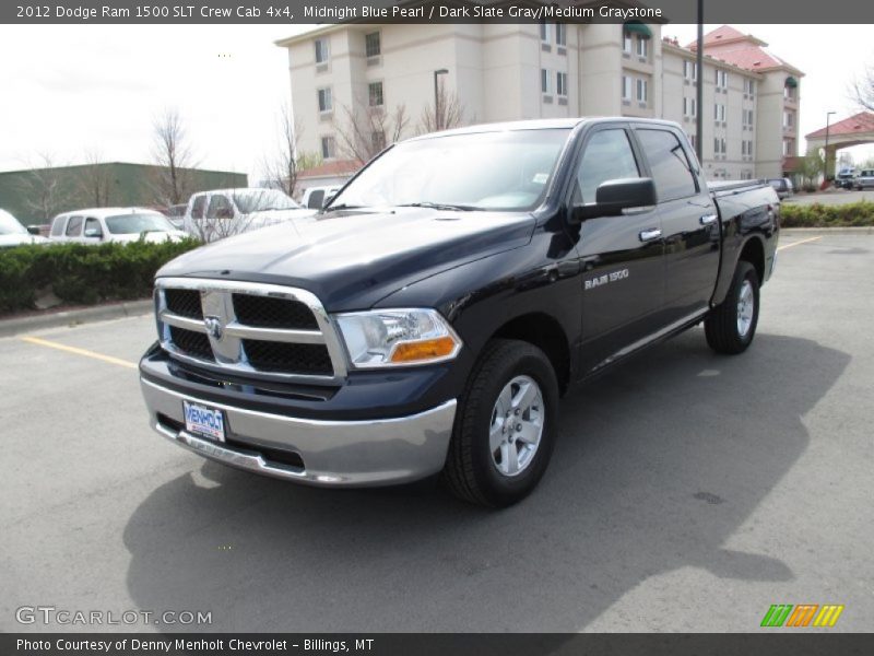 Midnight Blue Pearl / Dark Slate Gray/Medium Graystone 2012 Dodge Ram 1500 SLT Crew Cab 4x4