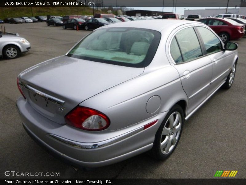 Platinum Metallic / Ivory 2005 Jaguar X-Type 3.0